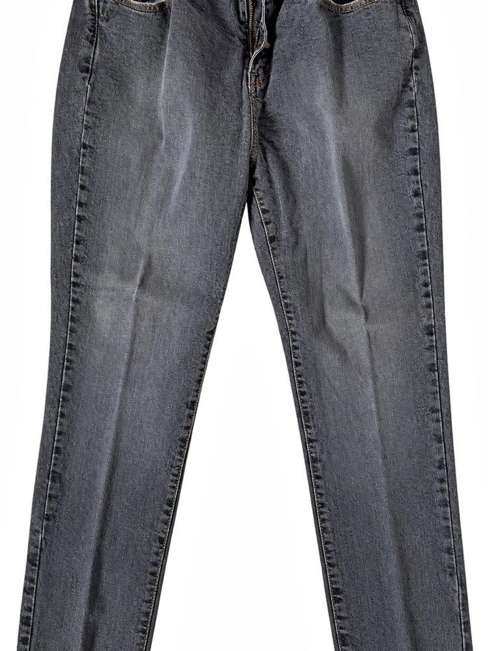 Jeanology Straight Leg Jeans Gray Waist 12P